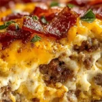 Hearty Cheesy Breakfast Casserole with Turkey Sausage and Potatoes 4 Hearty Cheesy Breakfast Casserole with Turkey Sausage and Potatoes