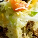 Cheesy Ground Beef Taco Casserole 4 Cheesy Ground Beef Taco Casserole