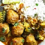Creamy Coconut Gochujang Chicken Meatballs 4 Creamy Coconut Gochujang Chicken Meatballs