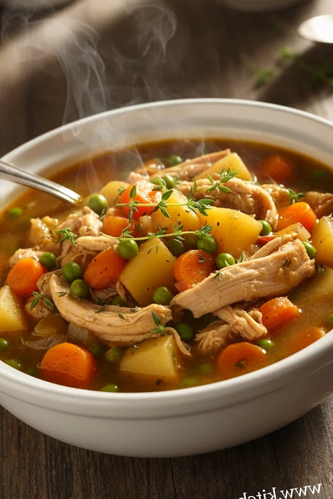 Hearty Slow Cooker Chicken Stew with Root Vegetables 3 Recipe image