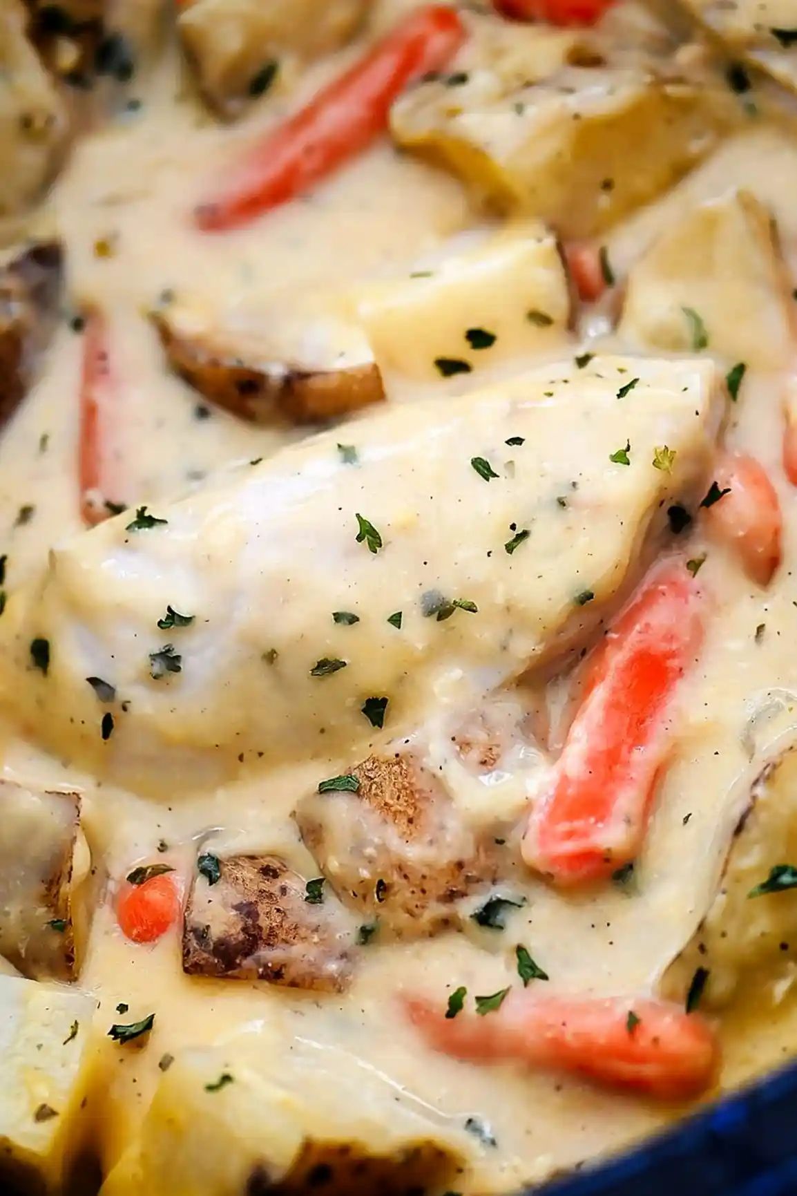 Slow Cooked Creamy Ranch Chicken and Vegetables 3 Slow Cooked Creamy Ranch Chicken and Vegetables