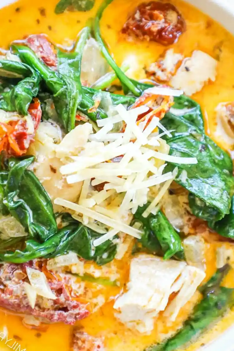 Slow Cooker Creamy Tuscan Chicken Soup 3 Recipe image