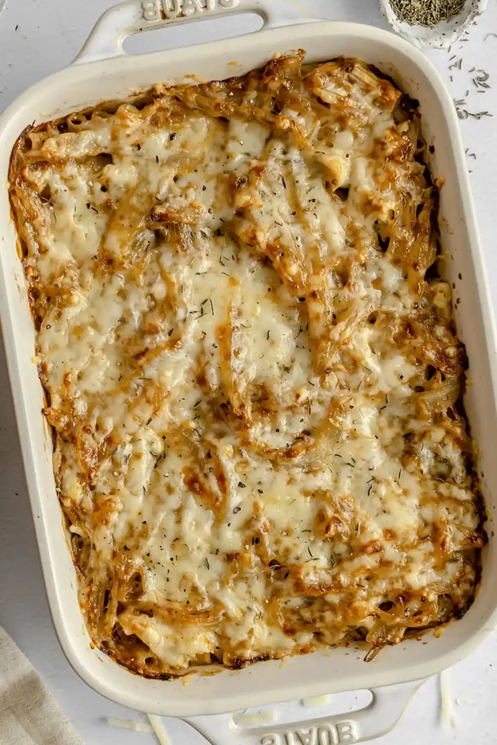 Savory French Onion Chicken Pasta Bake 3 Savory French Onion Chicken Pasta Bake