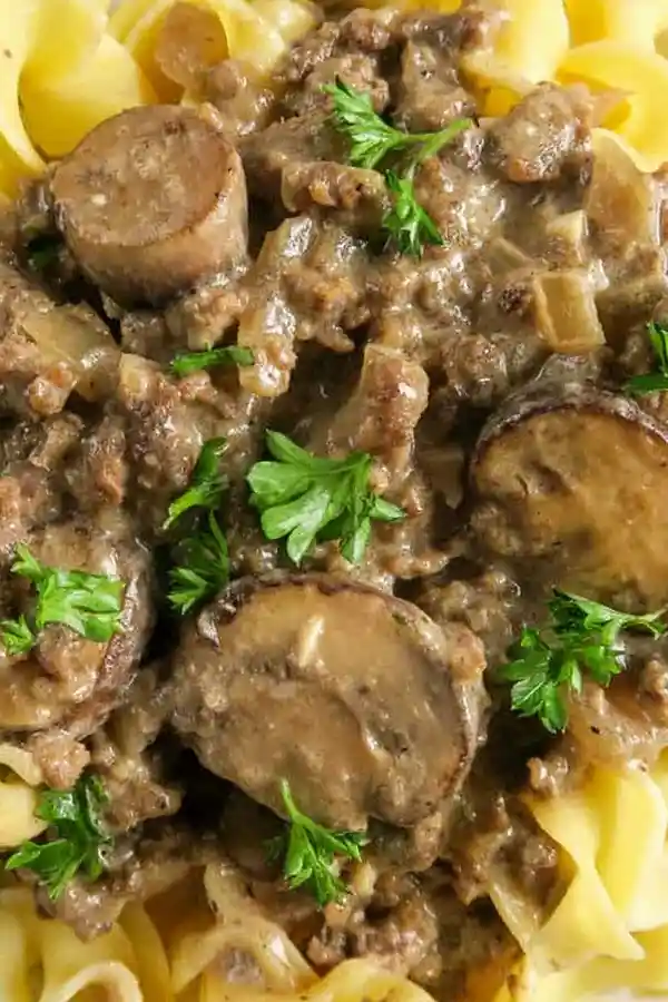 Creamy Greek Yogurt Ground Beef Stroganoff 3 Creamy Greek Yogurt Ground Beef Stroganoff