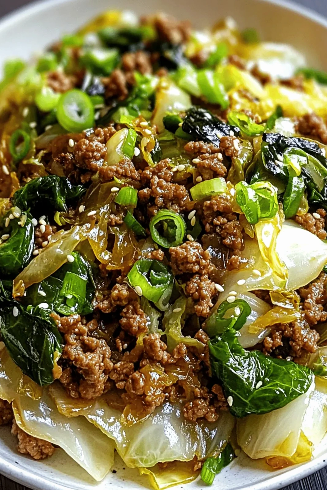 Savory Chinese Ground Beef and Cabbage Stir-Fry 3 Recipe image
