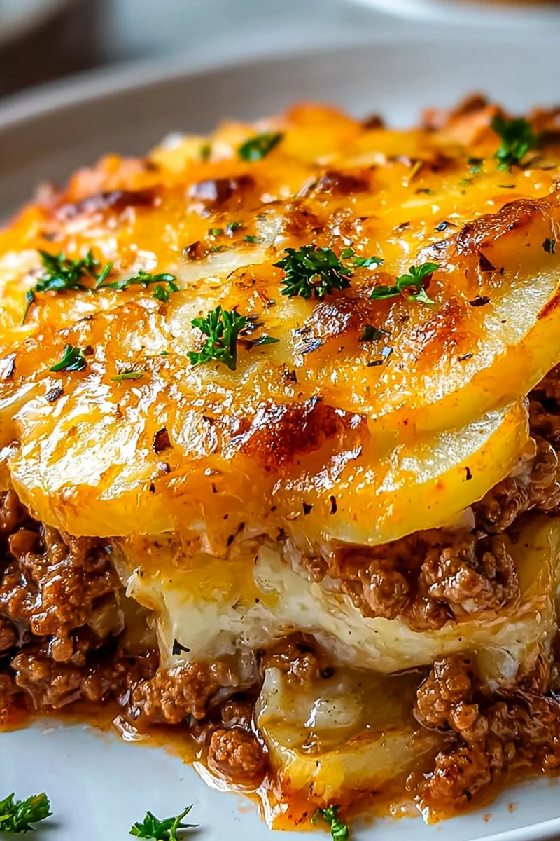 Hearty Ground Beef and Potato Casserole 3 Recipe image