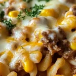 Loaded Cheddar Ranch Beef and Sweet Corn Rotini Bake 4 Creamy Cheddar Ranch Beef and Corn Pasta Bake