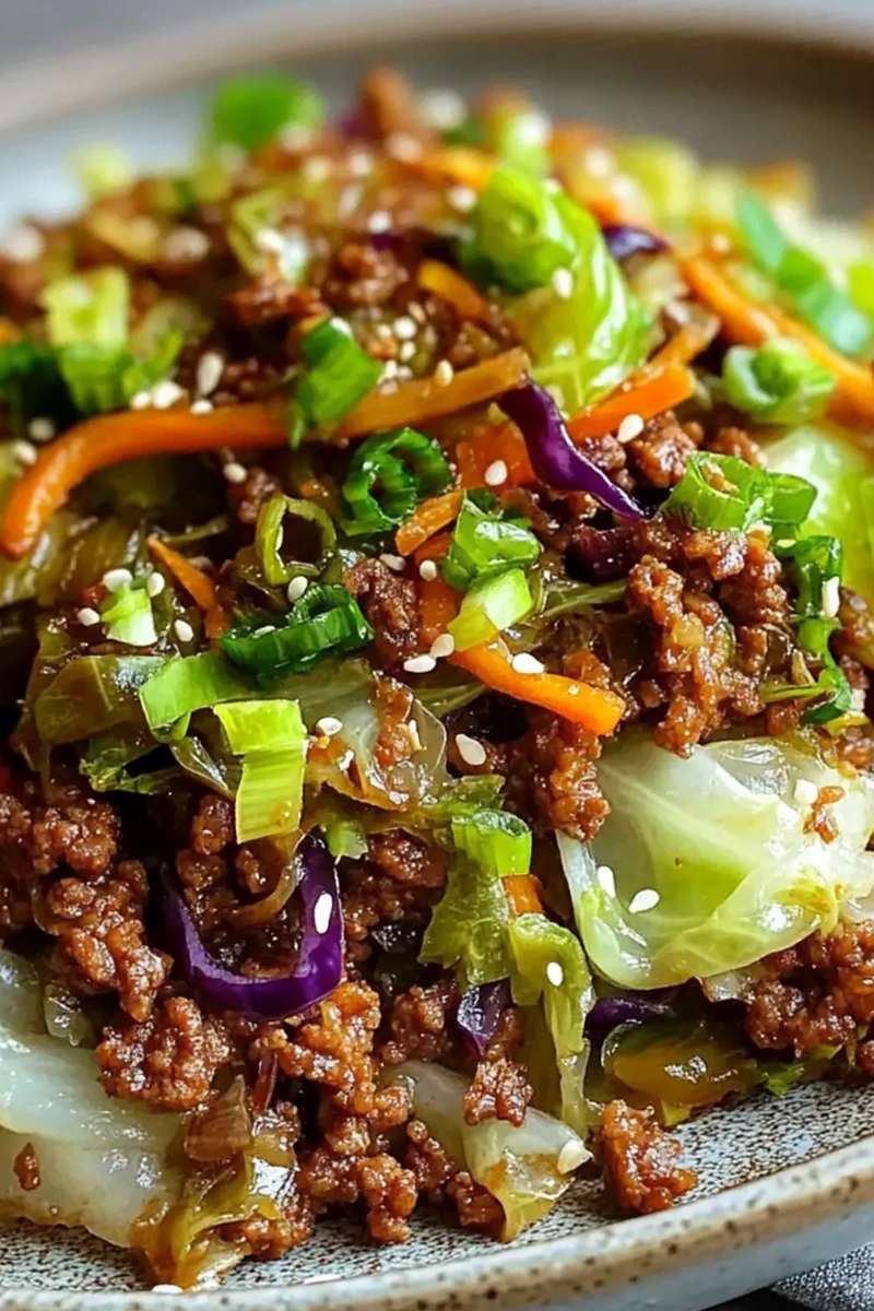 Delicious Low-Carb Mongolian Ground Beef and Cabbage Delight 3 Delicious Low-Carb Mongolian Ground Beef and Cabbage Delight