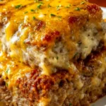 Cheesy Ground Beef Meatloaf Casserole 4 Cheesy Ground Beef Meatloaf Casserole