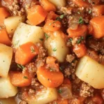 Slow Cooker Ground Beef and Vegetable Stew 4 Slow Cooker Ground Beef and Vegetable Stew