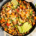 Southwest Ground Beef and Sweet Potato Skillet 4 Southwest Ground Beef and Sweet Potato Skillet