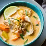 Slow Cooker Thai Chicken and Wild Rice Soup 4 Thai-Style Slow Cooker Chicken and Wild Rice Soup