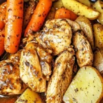 Savory Slow Cooker Garlic Butter Chicken and Vegetables 4 Savory Slow Cooker Garlic Butter Chicken and Vegetables