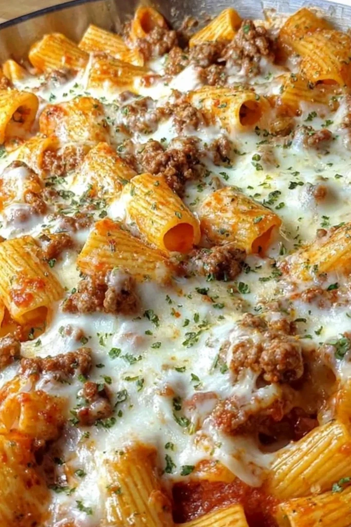 Cozy Cheesy Baked Rigatoni with Ground Beef 3 Cozy Cheesy Baked Rigatoni with Ground Beef