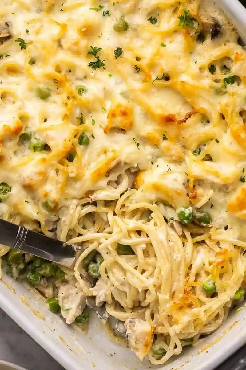 Classic Creamy Chicken Tetrazzini Bake 3 Classic Creamy Chicken Tetrazzini Bake