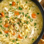 Slow-Cooked Creamy Chicken Noodle Soup 4 Slow-Cooked Creamy Chicken Noodle Soup