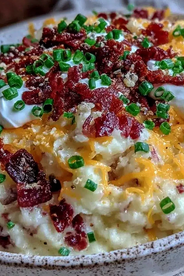 Creamy Loaded Potato Soup Crockpot Recipe Easy 5-Ingredient Meal 3 Creamy Loaded Potato Soup Crockpot Recipe Easy 5-Ingredient Meal