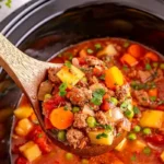 Slow Cooker Ground Beef and Root Vegetable Stew 4 Slow Cooker Ground Beef and Root Vegetable Stew
