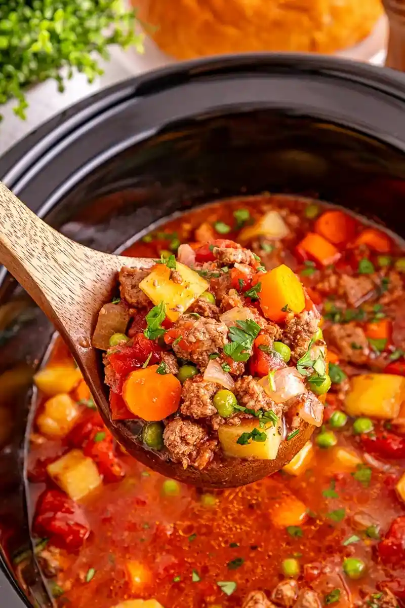 Slow Cooker Ground Beef and Root Vegetable Stew 3 Slow Cooker Ground Beef and Root Vegetable Stew