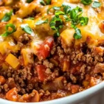 Hearty Cheesy Ground Beef Taco Casserole 4 Hearty Cheesy Ground Beef Taco Casserole