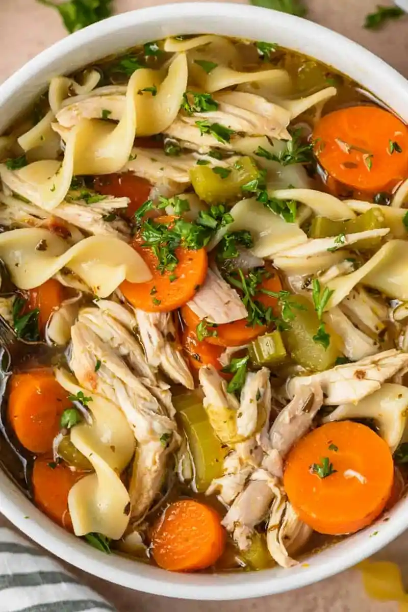 Easy Rotisserie Chicken Noodle Soup 3 Easy Rotisserie Chicken Noodle Soup