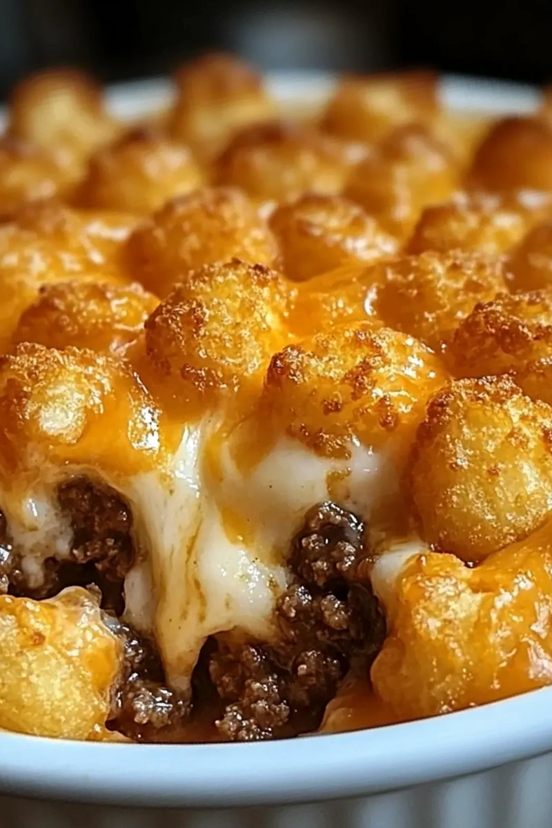 Tater Tot Casserole with Ground Beef 3 Tater Tot Casserole with Ground Beef