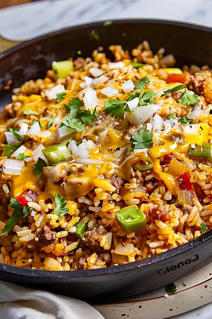 Delicious One-Pan Cheeseburger Rice Quick Easy Dinner 3 Delicious One-Pan Cheeseburger Rice Quick Easy Dinner
