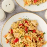 One Pot Red Pepper Chicken Orzo 4 One Pot Red Pepper Chicken Orzo