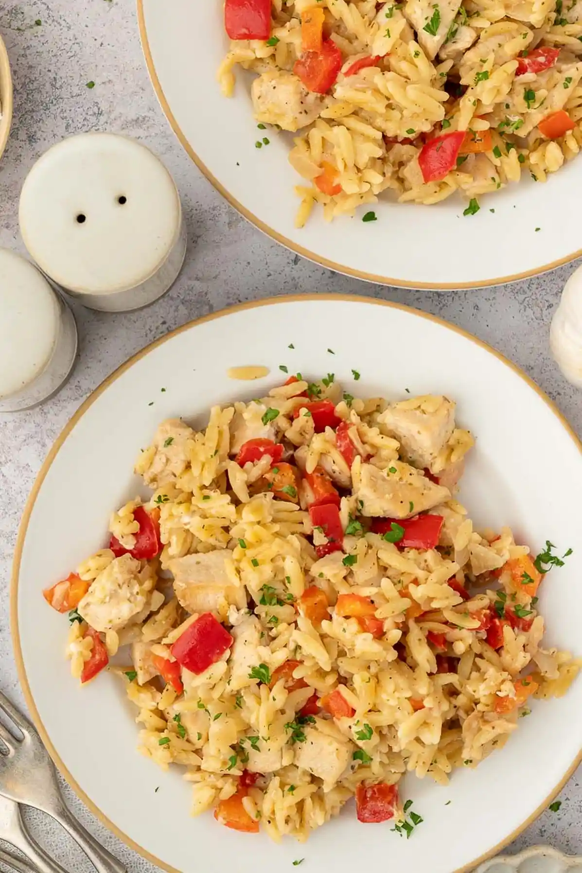 One Pot Red Pepper Chicken Orzo 3 One Pot Red Pepper Chicken Orzo