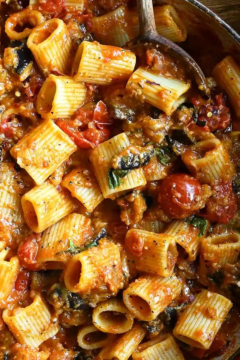 Classic Roasted Eggplant Pasta alla Norma 3 Classic Roasted Eggplant Pasta alla Norma