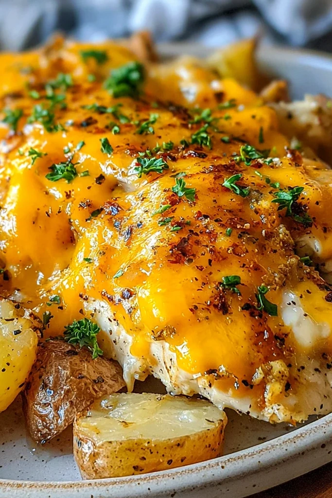 Slow Cooker Cheesy Ranch Chicken & Potatoes 3 Slow Cooker Cheesy Ranch Chicken & Potatoes
