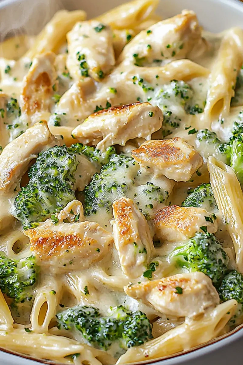 Delicious Chicken and Broccoli Pasta in a Creamy Garlic Sauce 3 Delicious Chicken and Broccoli Pasta in a Creamy Garlic Sauce